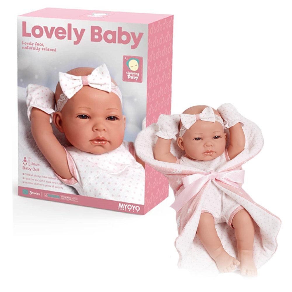 Lutka Lovely Baby 38cm roze
