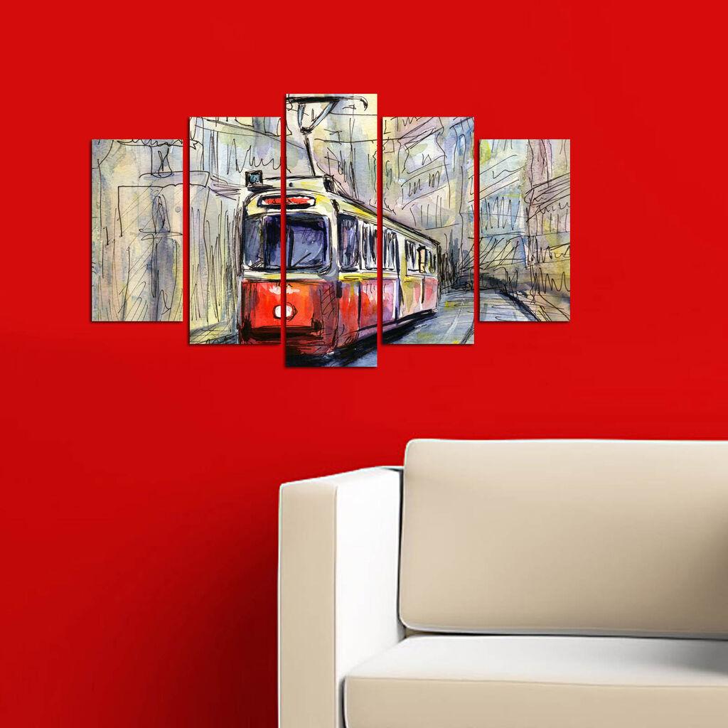 Wallity Set Slika 5M-71, 5 Delova