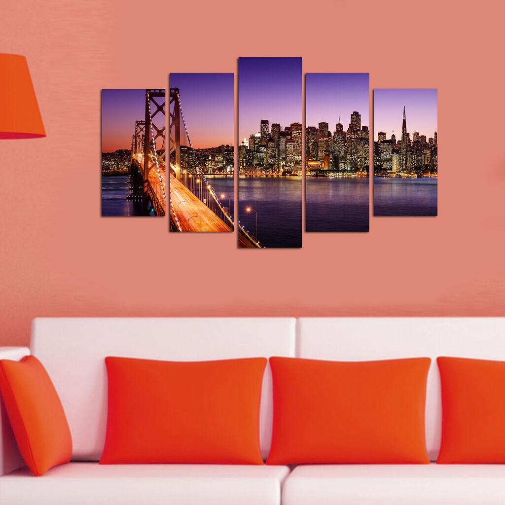 Wallity Set Slika 5M-75, 5 Delova