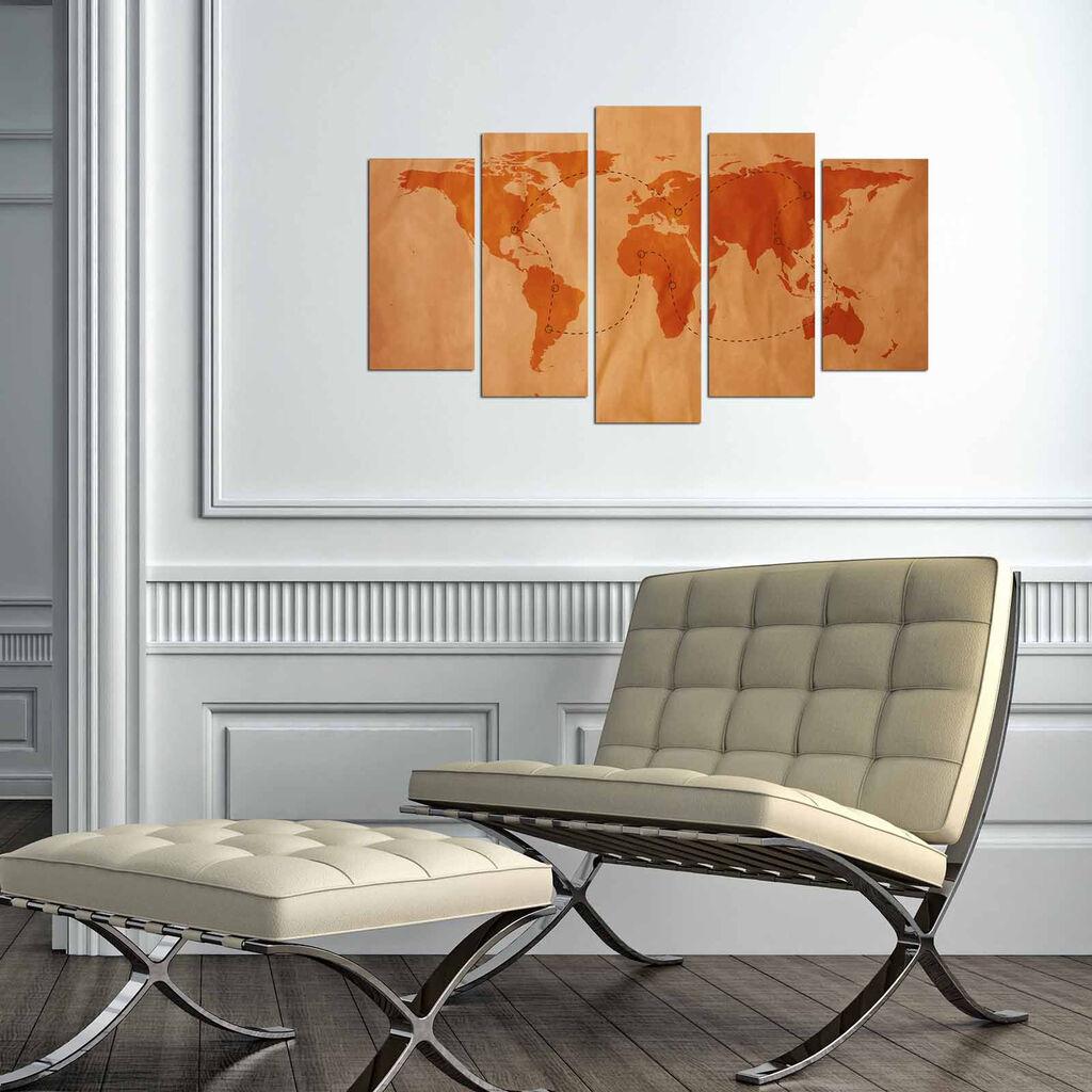 Wallity Set Slika 5MAPMDF-07, 5 Delova