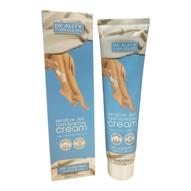 Krema za uklanjanje dlačica sa tela Beauty Formulas sa ukusom lubenice i ovasa 100 ml
