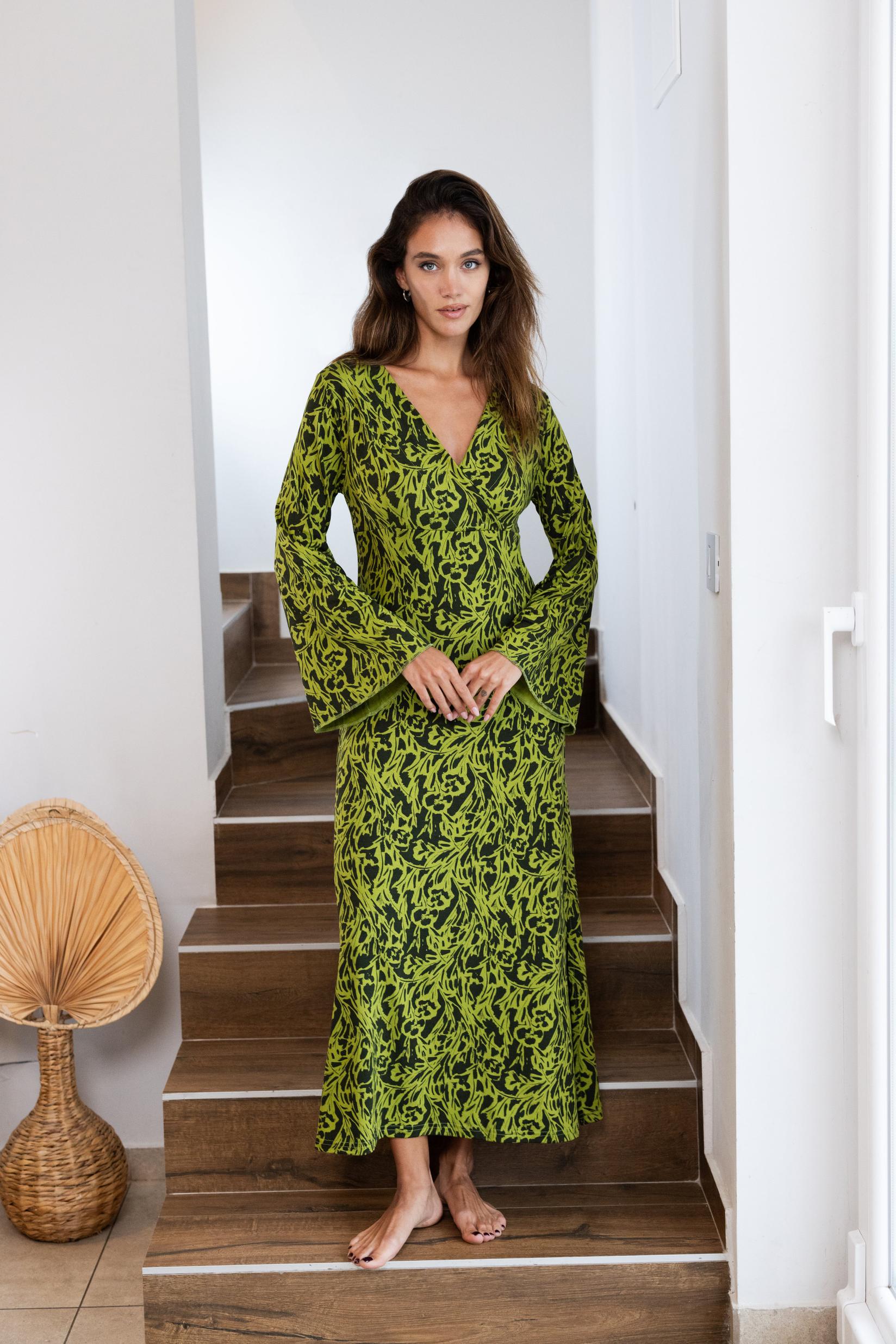 Haljina Freya, Zeleno-crna