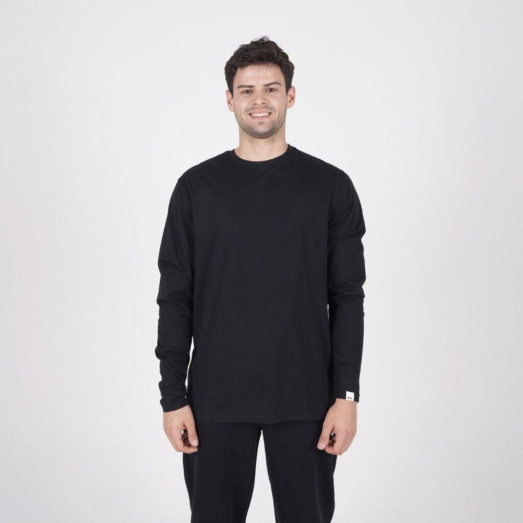 Slazenger Muška majica dugih rukava Classic, Crna