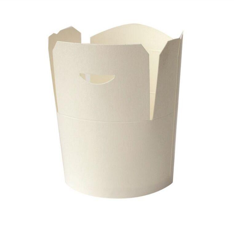 Kartonska kutija za nudle/pastu, 500 (650) ml, d=92 mm, h=100 mm, 50 kom, Bela