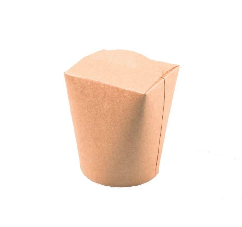 Kartonska kutija za nudle/pastu, 500 ml, 84x68x98 mm kraft, 35 kom