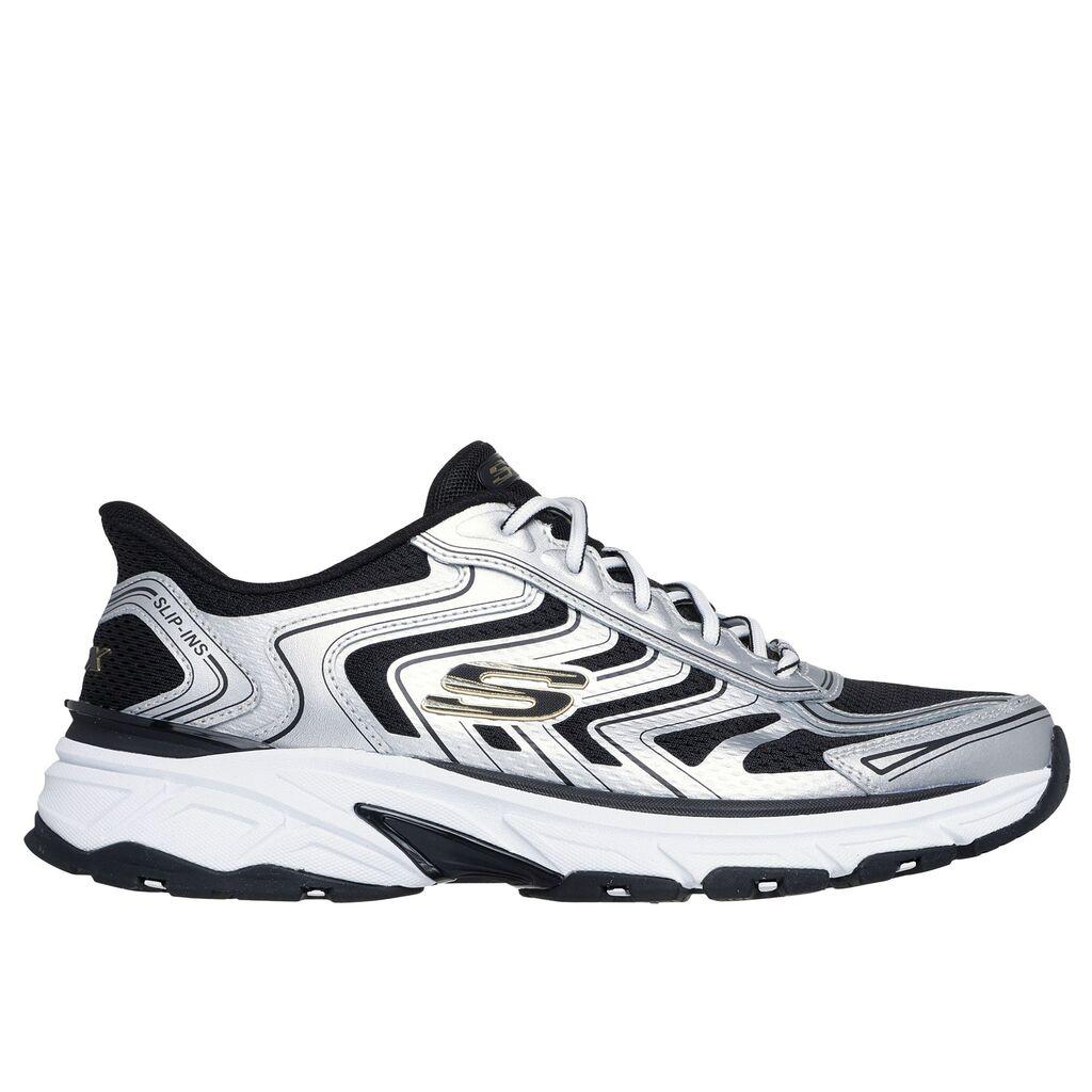 Skechers Muške patike Stamina sport, Srebrno-crne