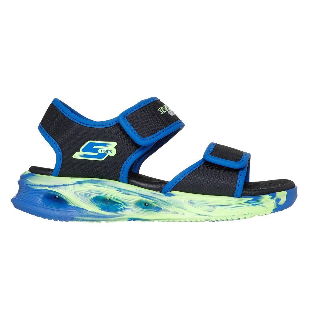 Skechers Sandale za dečake Sola glow, Plavo-crne