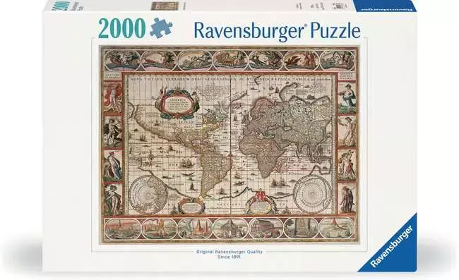Ravensburger Slagalica Mapa sveta iz 1650te, 2000 delova