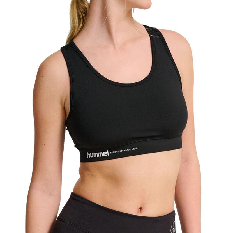 Hummel Ženski top Pulse Light Support Bra, Crni