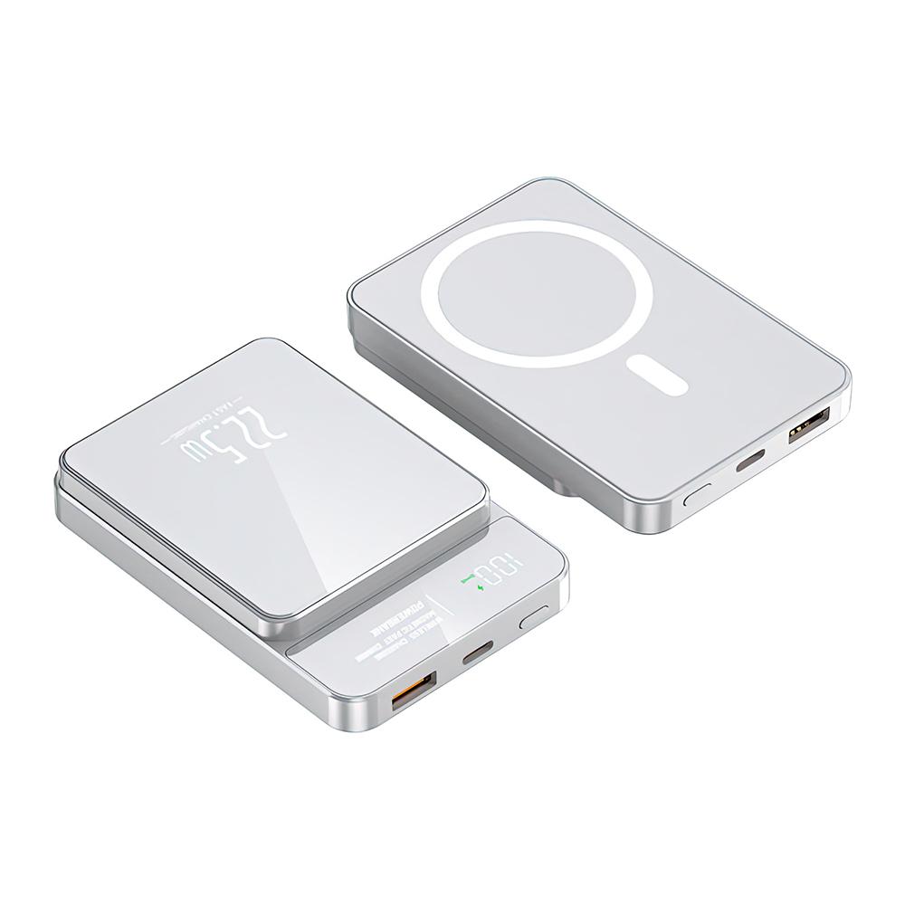 Power bank MagSafe M100 15W PD 20W+22.5W Fast 10000mAh , Bela