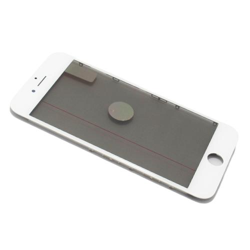 Staklo touch screen-a za Iphone 8/Iphone SE 2020 sa frejmom + oca i polaroid , Belo