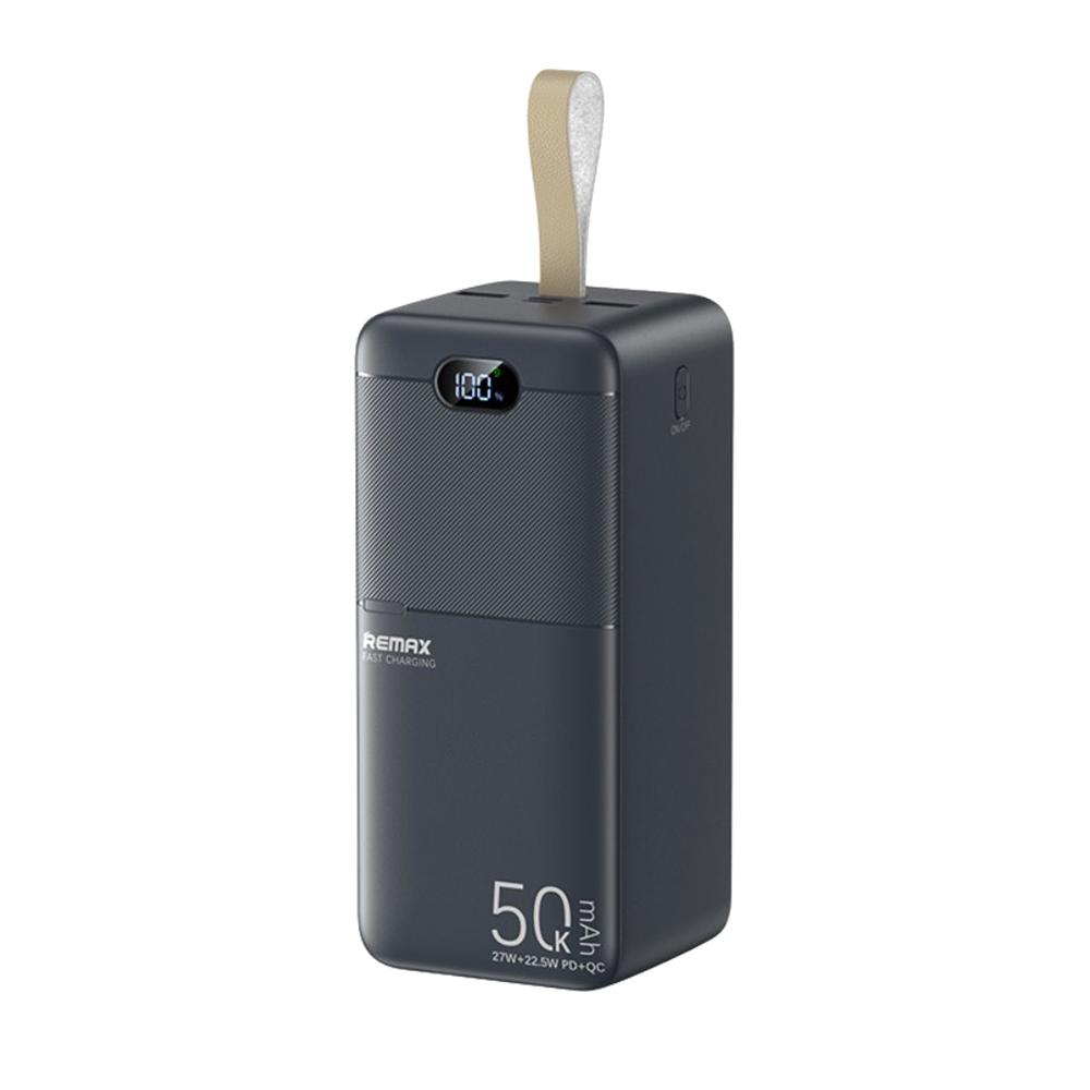 Power bank REMAX Piloteer 20W PD+22.5W 2.4A 50000mAh RPP-117 , Crna