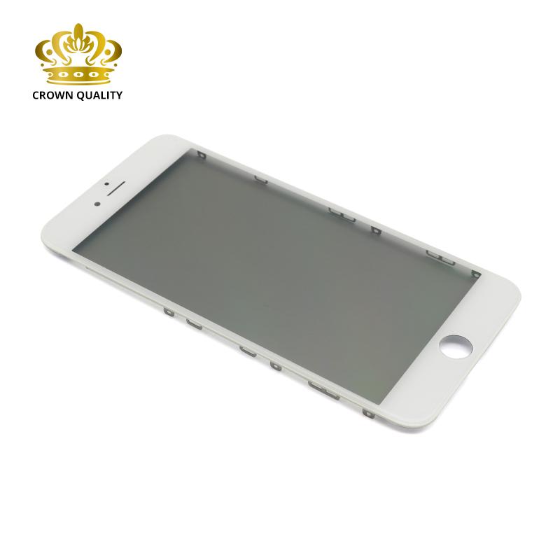 Staklo touch screen-a za Iphone 7 Plus + okvir + OCA stiker + polaroid  (Crown Quality) , Belo