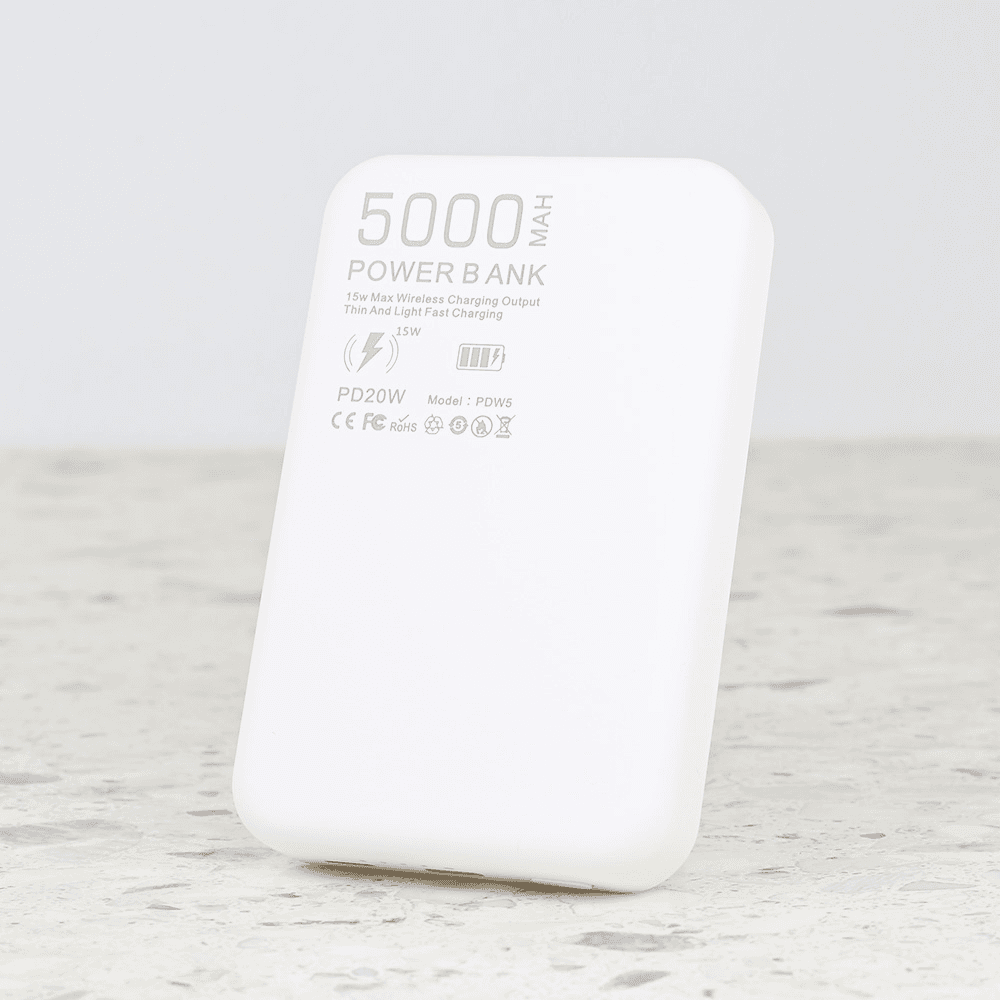 Ekserna baterija Magsafe PD W5 5000mAh , Bela