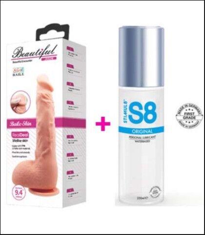 Set Dildo Jason i Lubrikant