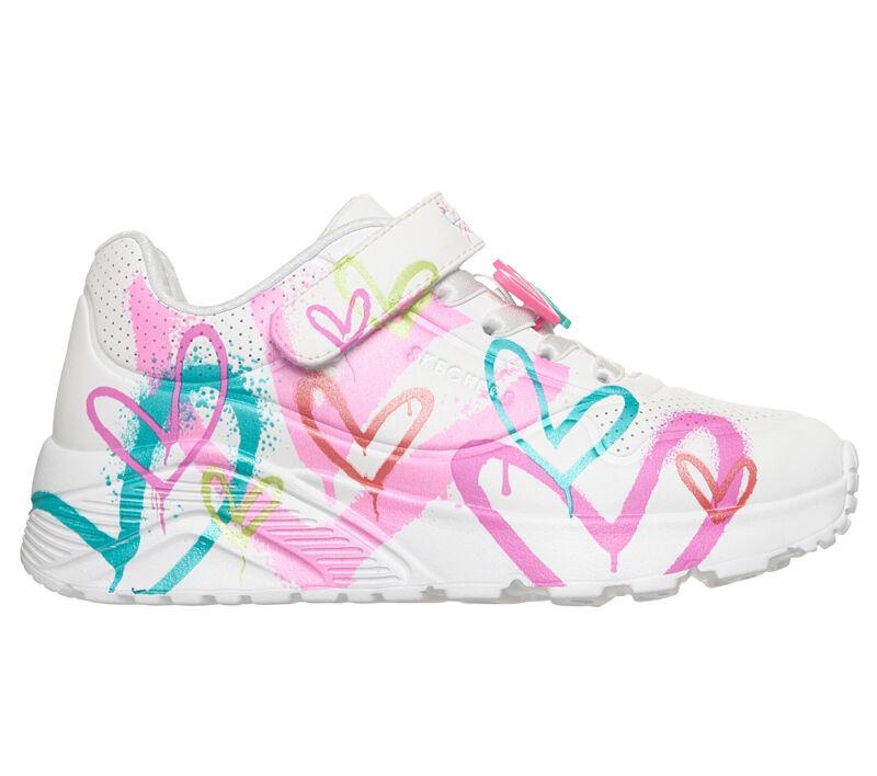 Skechers Patike za devojčice Uno Lite, Bele