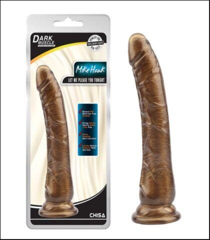 Chisa Dildo Mike Hawk, 22cm, Zlatne boje