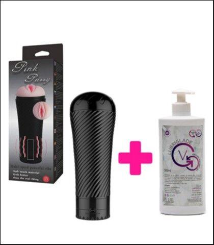 Vibrirajući masturbator Lampa i Lubrikant, 500ml