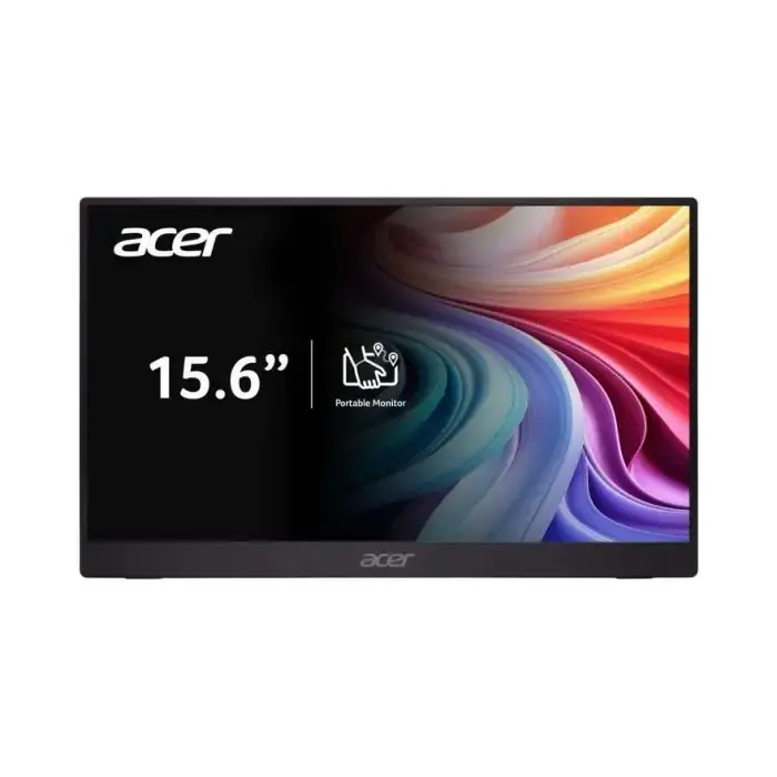 Acer monitor FHD IPS, 15,6", crni