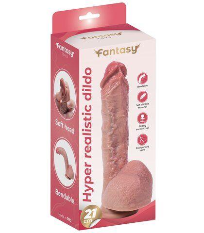 Fantasy Savitljivi silikonski dildo Hyper Realistic 1, 21cm