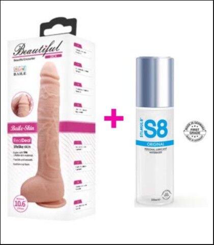 Set Dildo Dick i Lubrikant