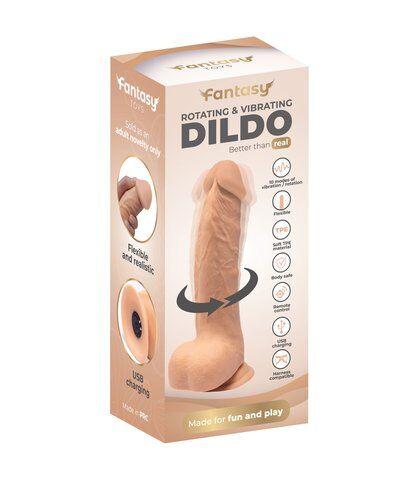 Fantasy Rotirajuci vibro dildo, 22cm