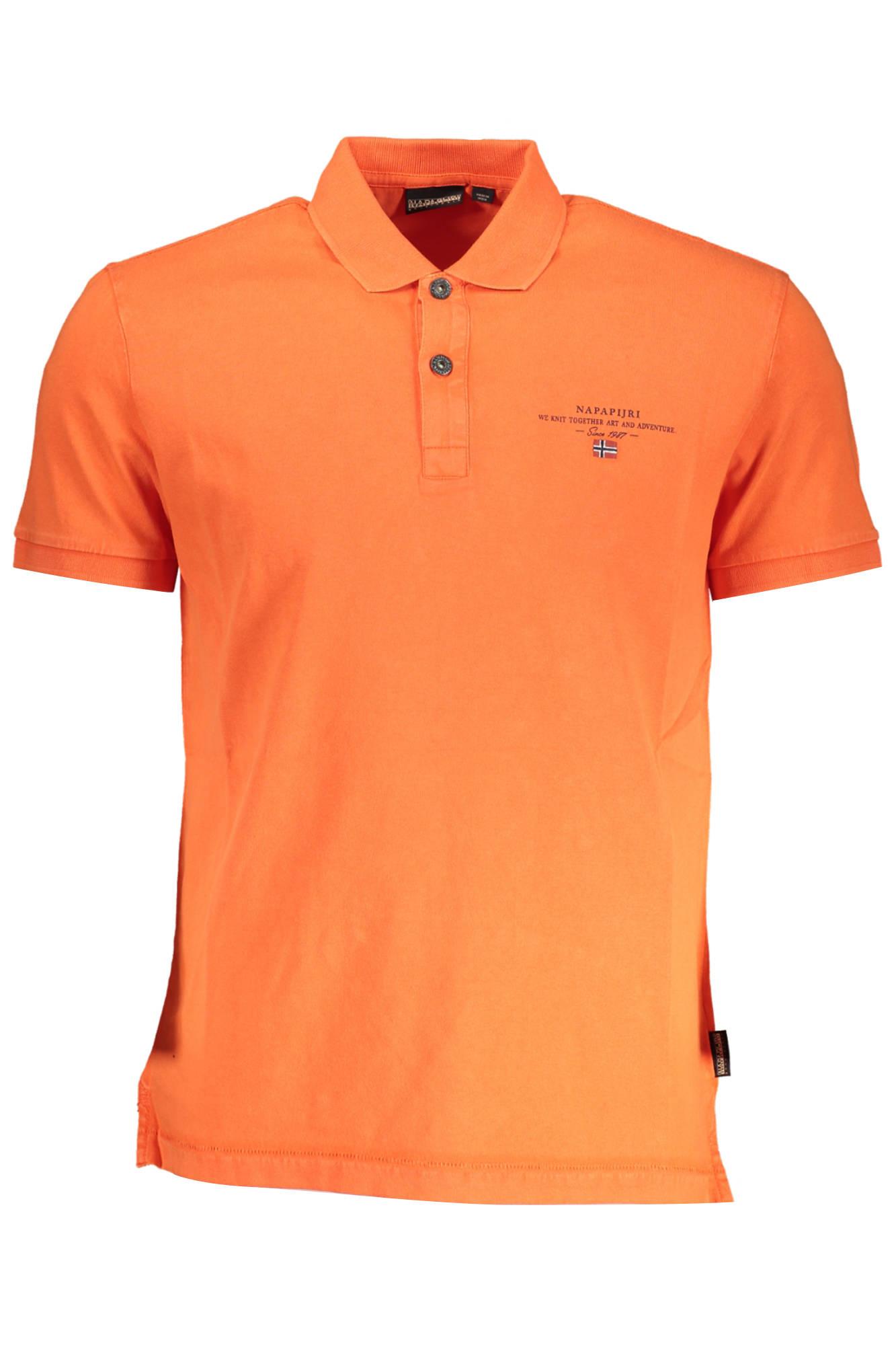 NAPAPIJRI Muška polo majica NP0A4GB4-ELBAS-JERSEY_ROSSO_R05, Narandžasta