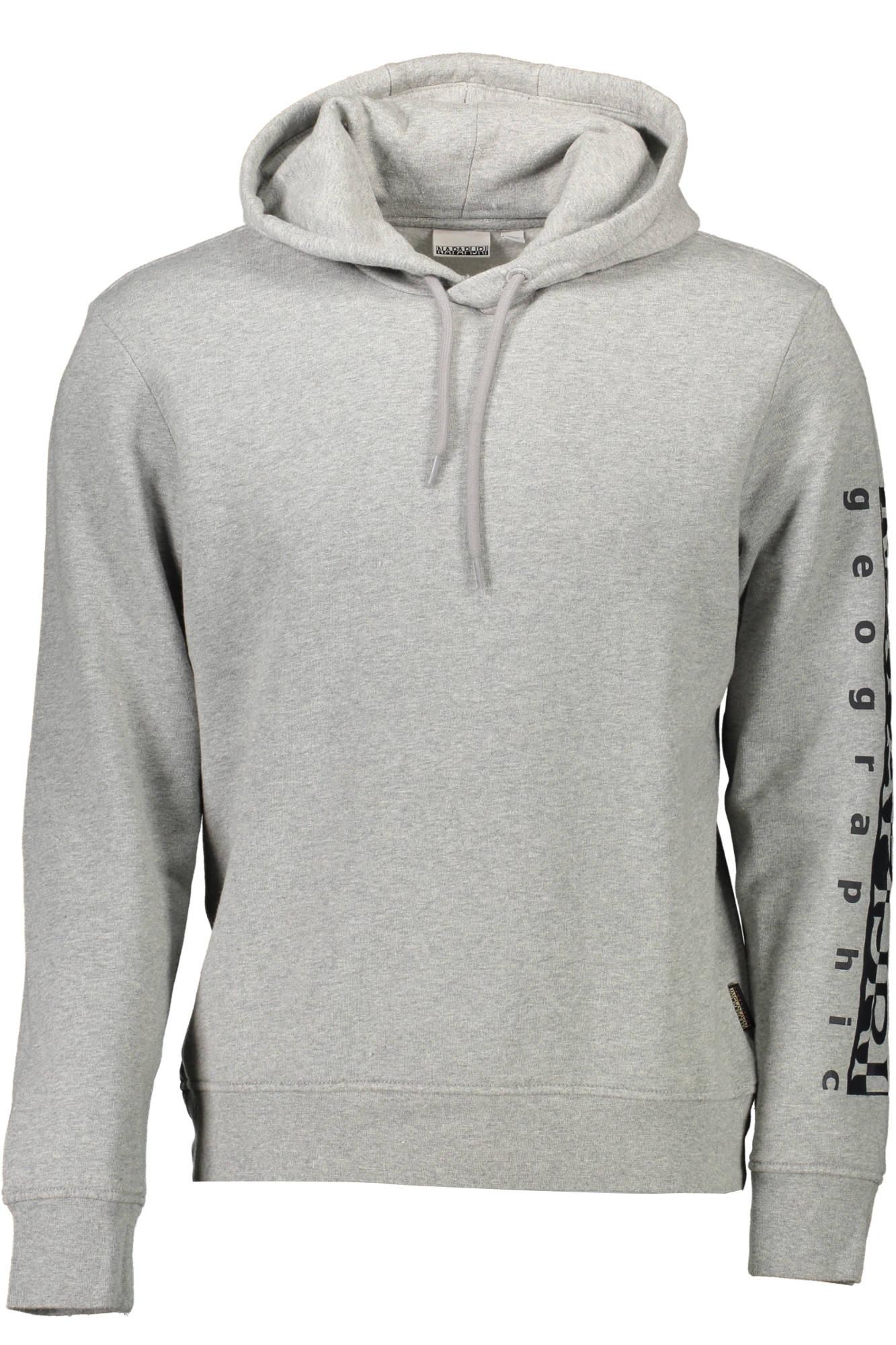 NAPAPIJRI Muški duks NP0A4FQM-BADAS-H_GRIGIO_160-MED-GREY-MELANGE, Sivi