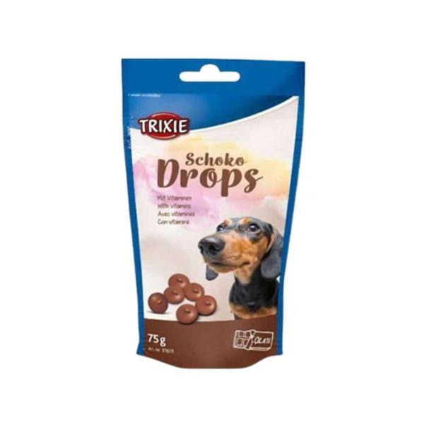 TRIXIE Čoko bombone za pse Schoko Drops, Sa vitaminima, 75 g