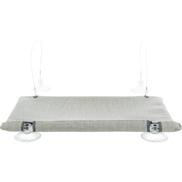 TRIXIE Prozorska ležaljka za mačke, Nosivosti do 12 kg, Siva