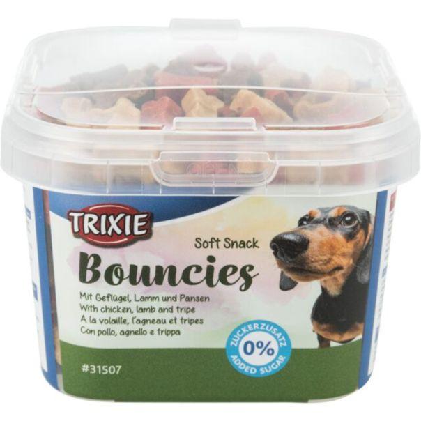 TRIXIE Poslastice za pse Soft Snack Bouncies, Živina, jagnjetina i tripice, 140 g