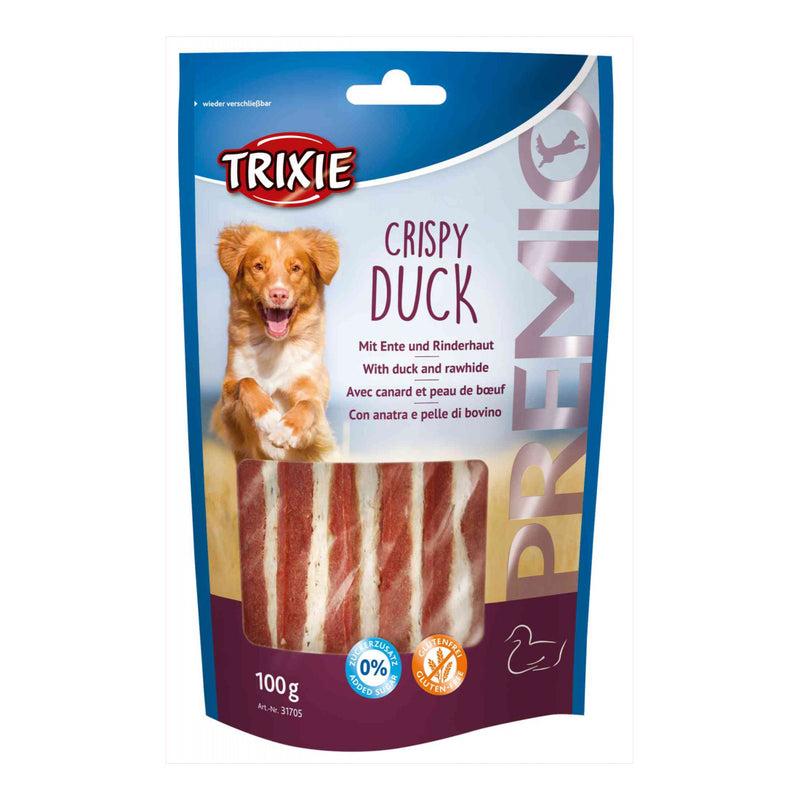TRIXIE Poslastice za pse Premio Crispy Duck, Pačetina, 100 g