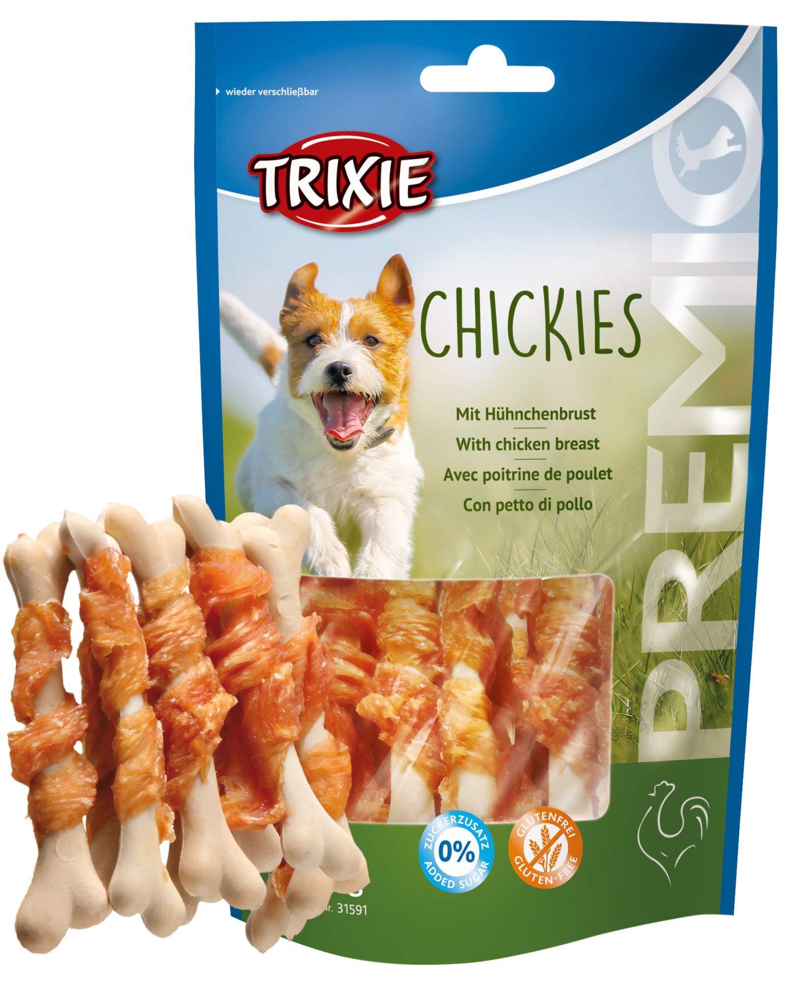 TRIXIE Poslastice za pse Premio Chickies, Kalcijumova kost sa piletinom, 100 g