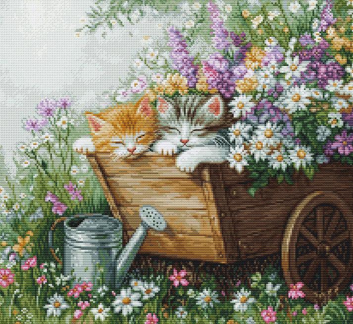 Pingo Ars Komplet za vez krstićem Mačeći san BU5093