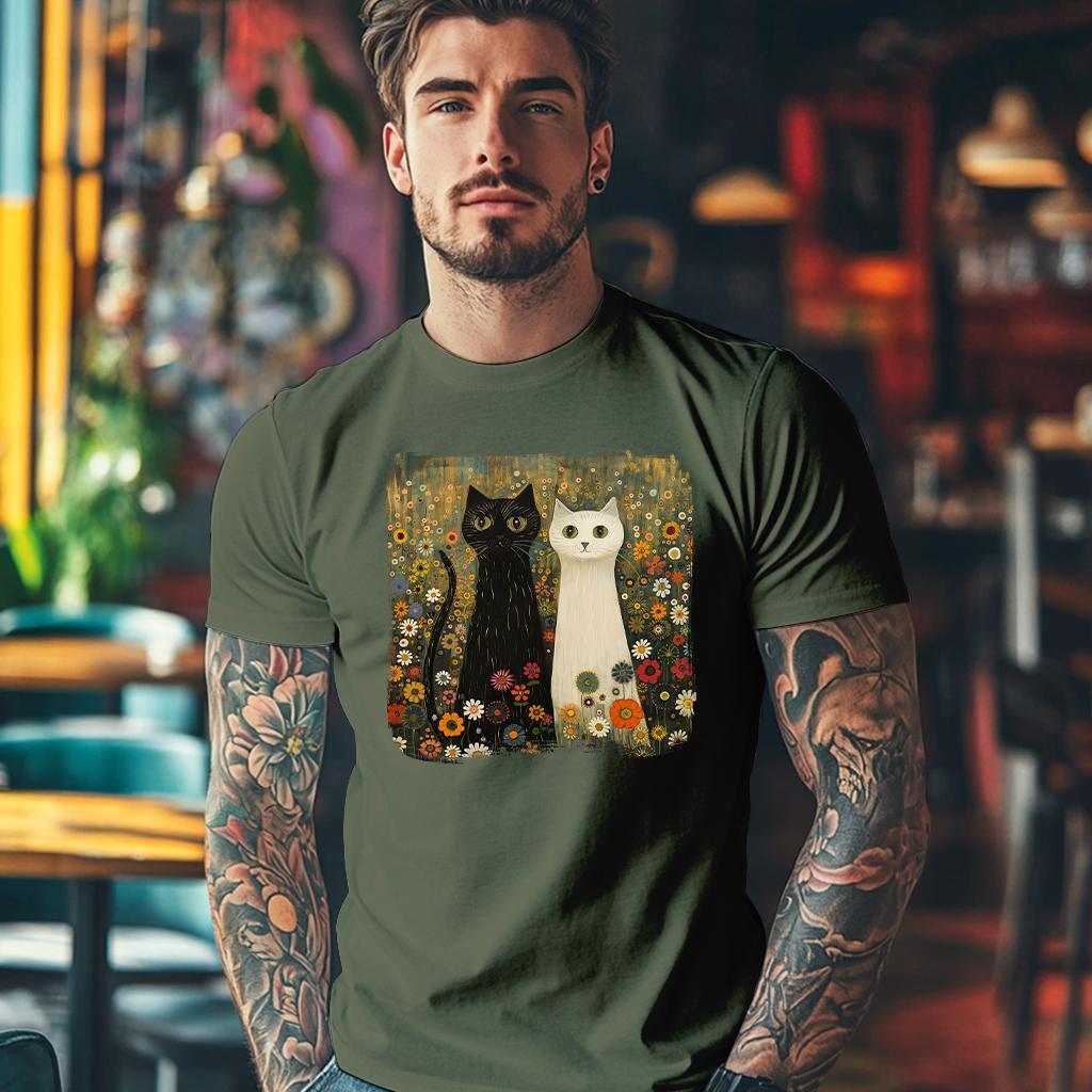 Camiseta Majica sa štampanim printom Cam 299, Muška, Maslinasta