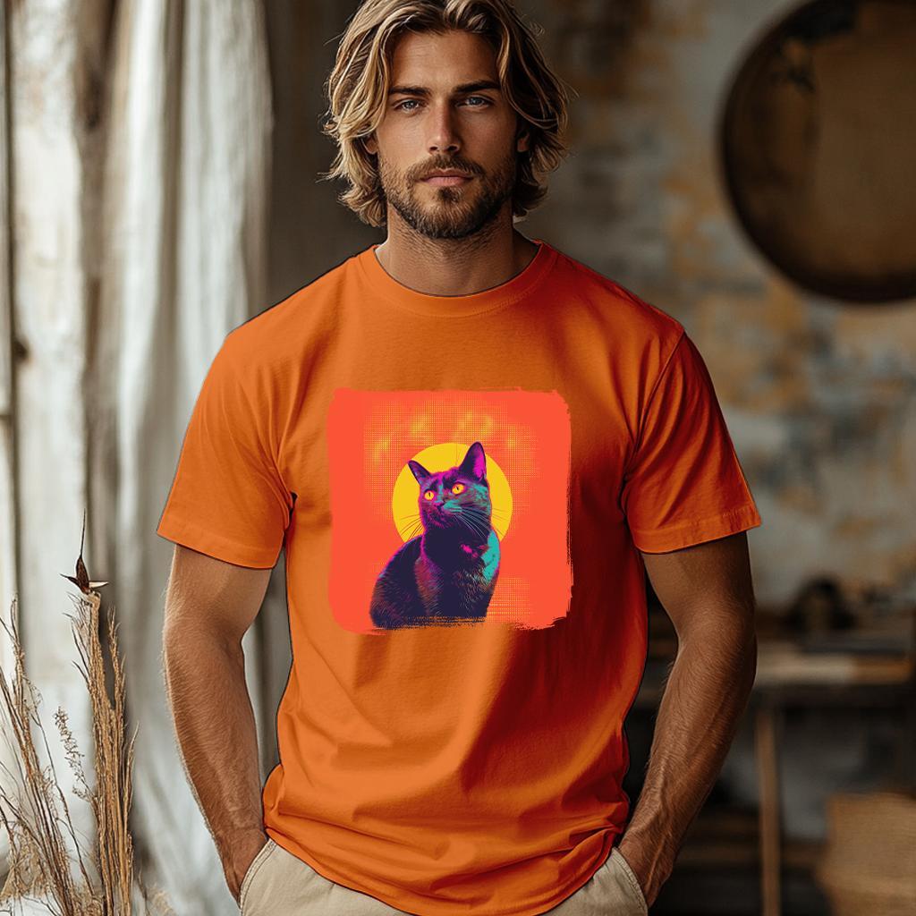 Camiseta Majica sa štampanim printom Cam 290, Muška, Narandžasta