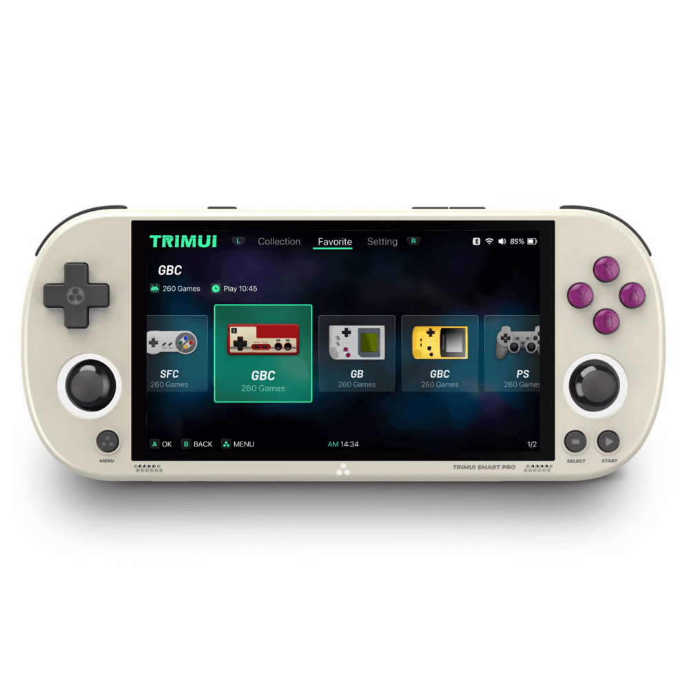 TrimUI Konzola za igranje Smart PRO 64G, Bež
