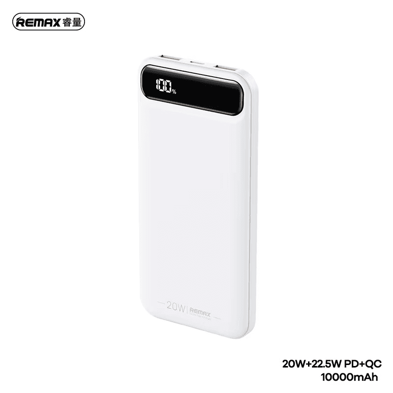 Remax Power bank prenosiva baterija Bole Series RPP-520 PD20W+QC22.5W, 10000mAh, Bela
