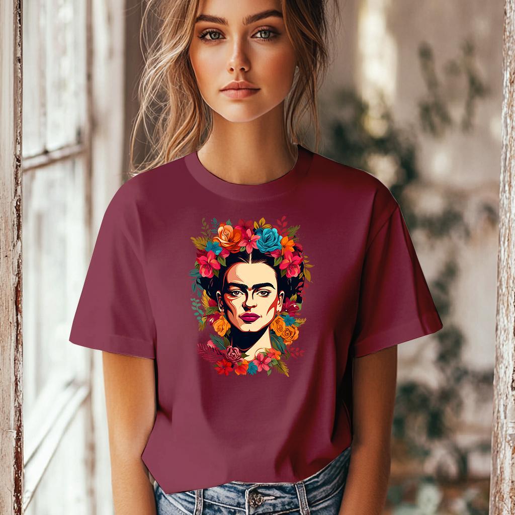 Camiseta Majica sa štampanim printom Cam 394, Ženska, Bordo