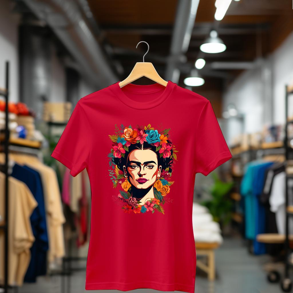 Camiseta Majica sa štampanim printom Cam 394, Ženska, Crvena