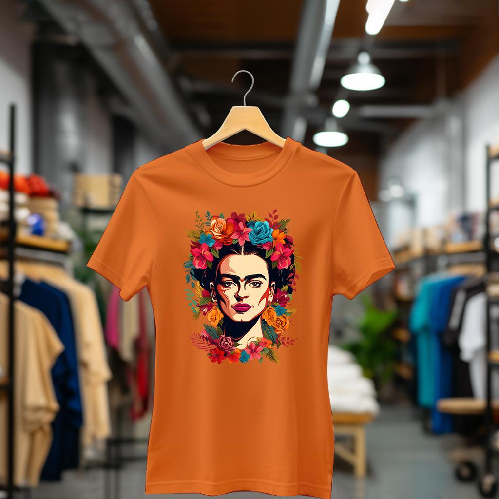 Camiseta Majica sa štampanim printom Cam 394, Ženska, Narandžasta