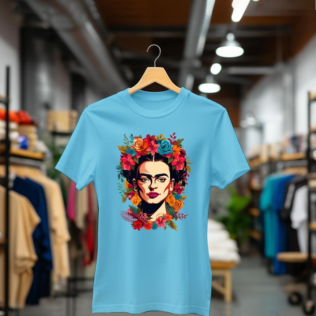Camiseta Majica sa štampanim printom Cam 394, Ženska, Akvamarin