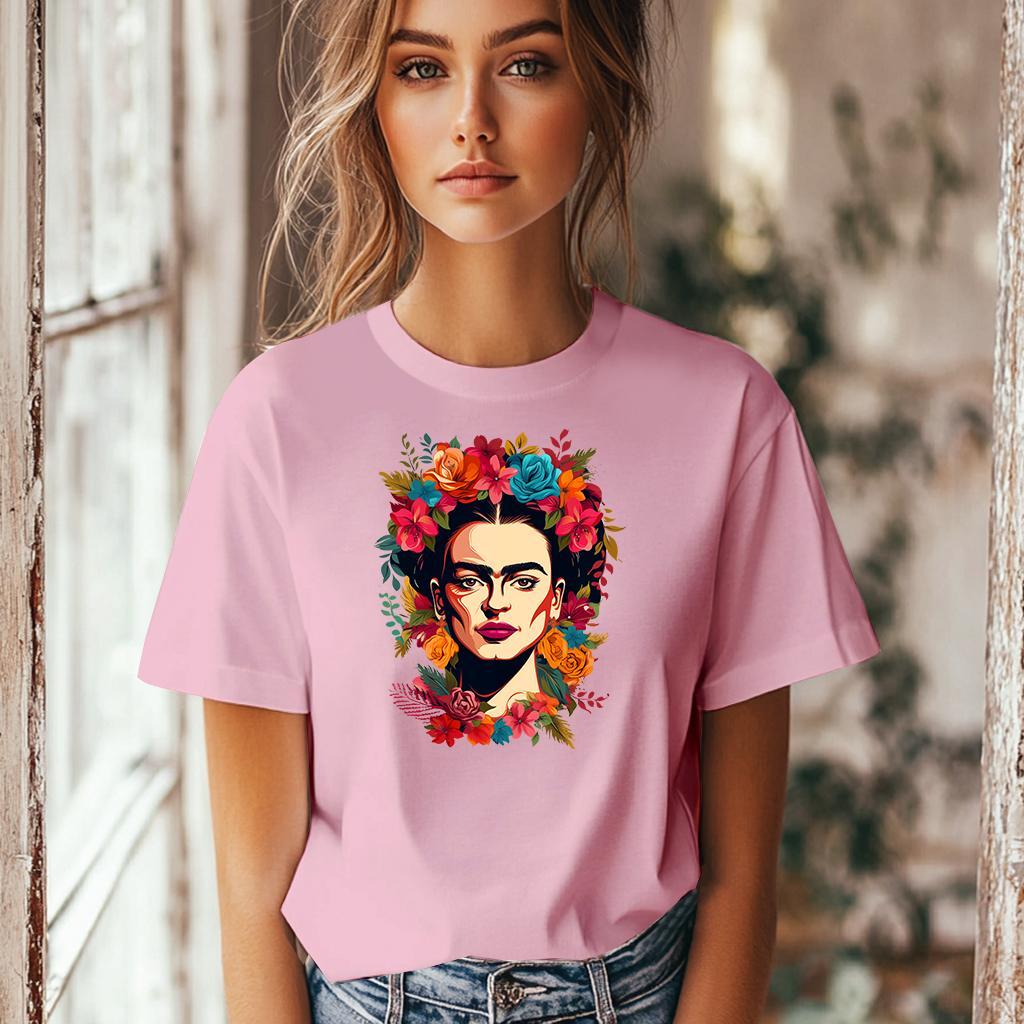 Camiseta Majica sa štampanim printom Cam 394, Ženska, Roze