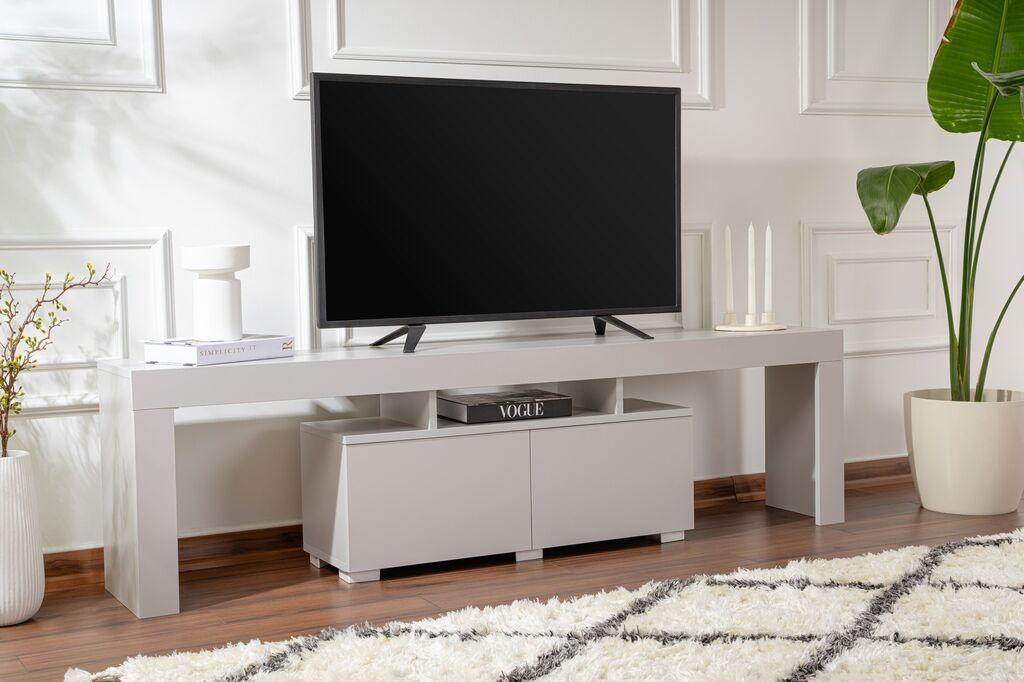 Hanah Home TV Komoda Enclave, 180x50x31.3cm, Svetlosiva