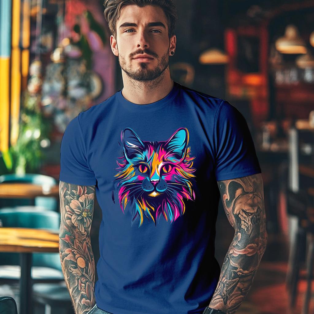 Camiseta Majica sa štampanim printom Cam 293, Muška, Plava