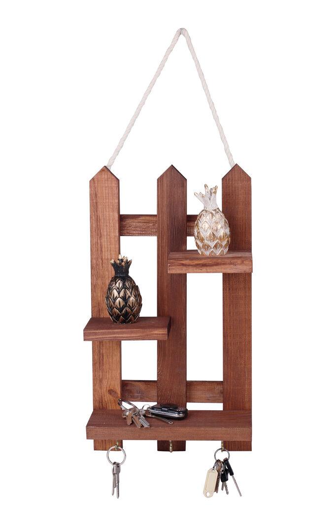 Aberto Design Polica za ključeve 213, 40x23x9cm, Braon