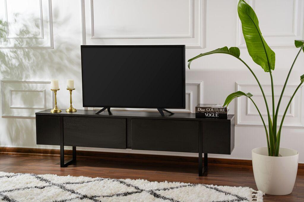Nordure TV Komoda Serenity, 180x50x29.5cm, Crna