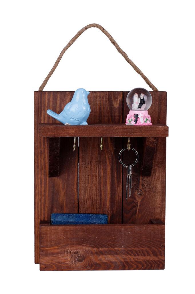 Aberto Design Polica za ključeve 214, 31x24x8cm, Braon