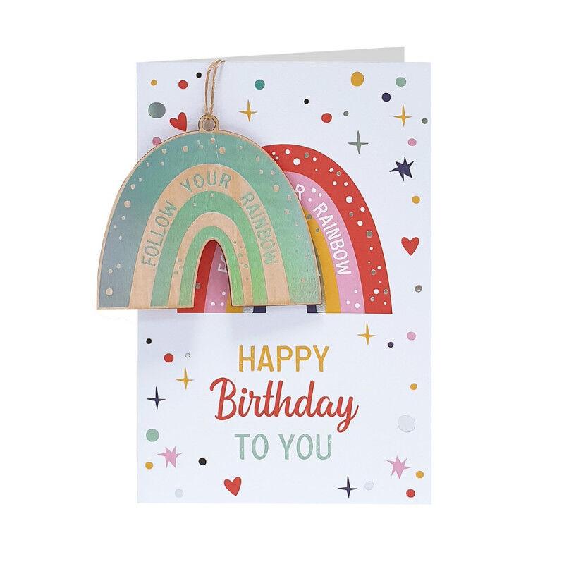 Čestitka Follow your rainbow! Happy birthday to you