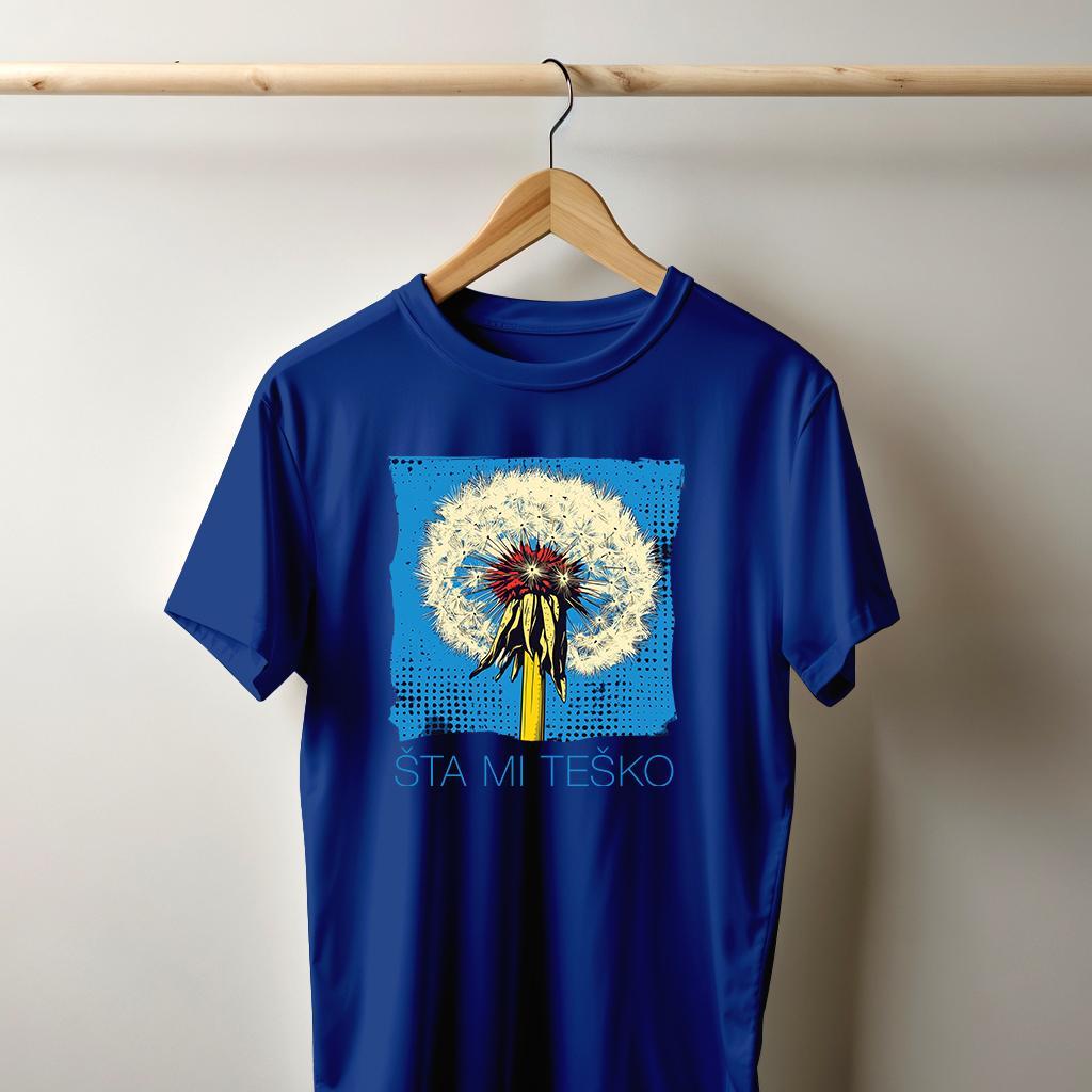 Camiseta Majica sa štampanim printom Cam 966A, Muška, Indigo